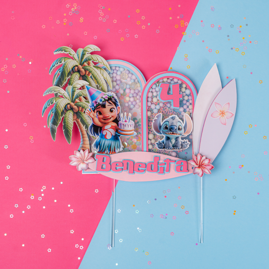 Topo de Bolo Lilo & Stitch