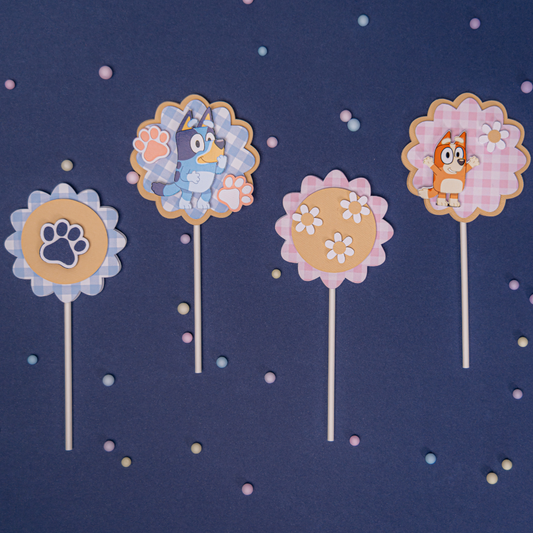 Cupcake Toppers Bluey