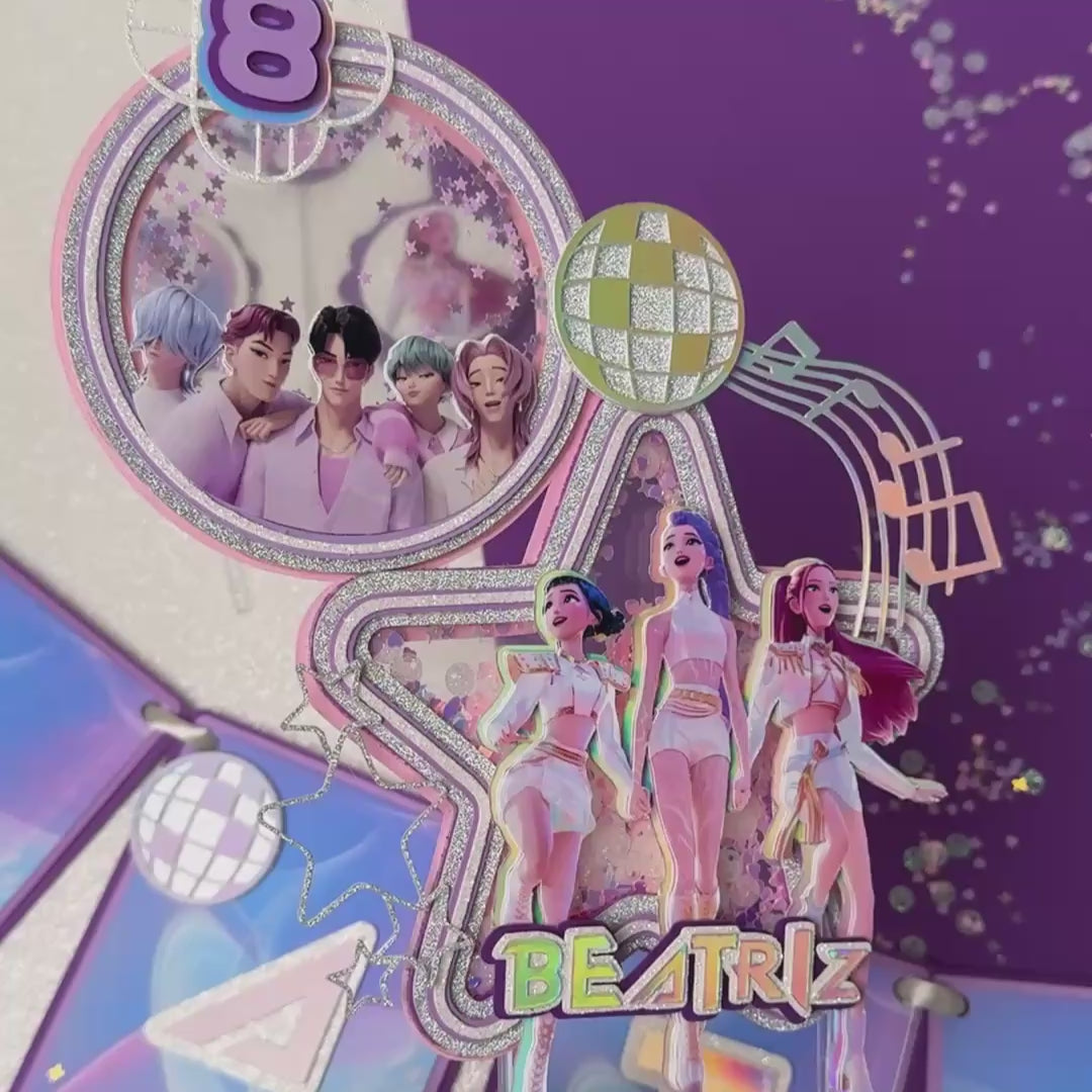 Topo de Bolo Guerreiras do K-POP