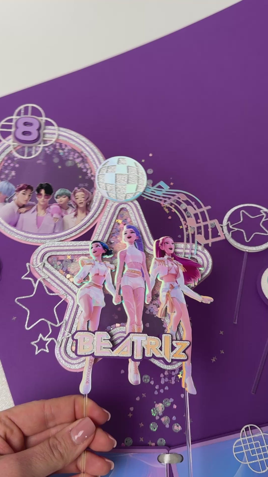 Topo de Bolo Guerreiras do K-POP